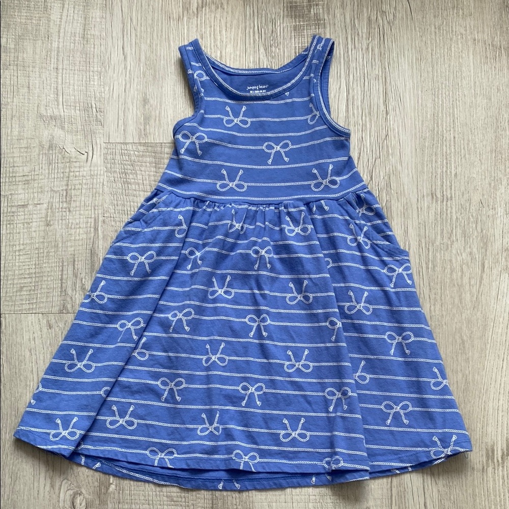 Jumping Beans Blue Pleated Sundress Sleeveless Casual